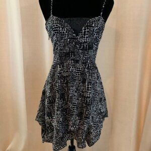 Ruffle High Low Tribal Dress